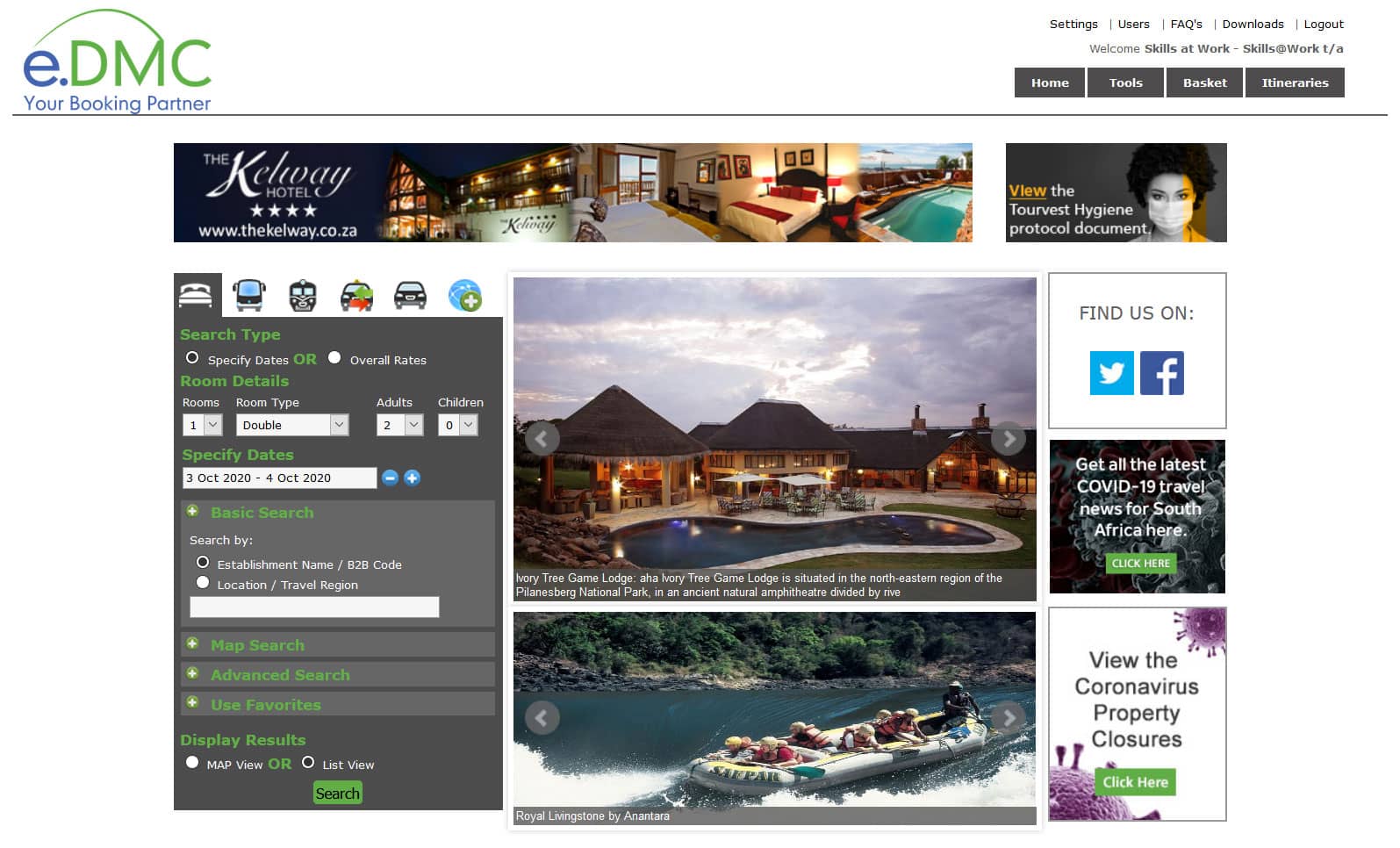 Travel Booking Platform Hotel Showcase -e.DMC